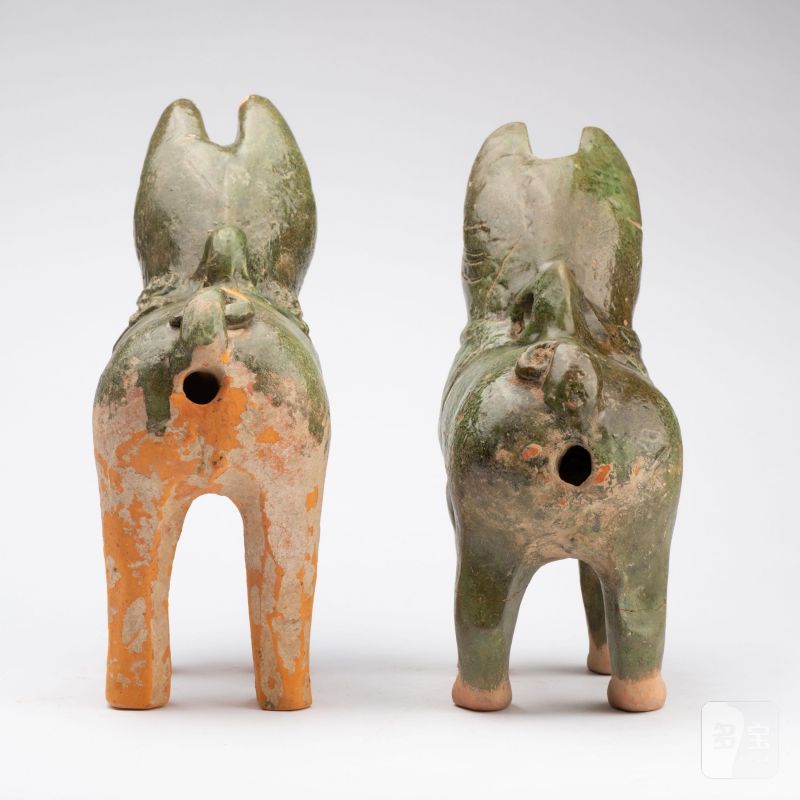    漢 綠釉犬兩點 - 图4